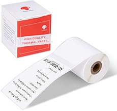 Phomemo M110/M120 Etiketten, 50x80 mm Selbstklebende Ettiketten für Phomemo M110/M200/M120/M220 Etikettendrucker Klebettiketten Thermo-Etiketten Bedruckbare Vielzweck-Etiketten auf Rolle