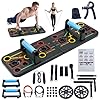 Push-up board, home gym, portable fitness equipment, Pilates bar, and 20 fitness accessories, including resistance bands and an ab wheel, for full-body workouts at home