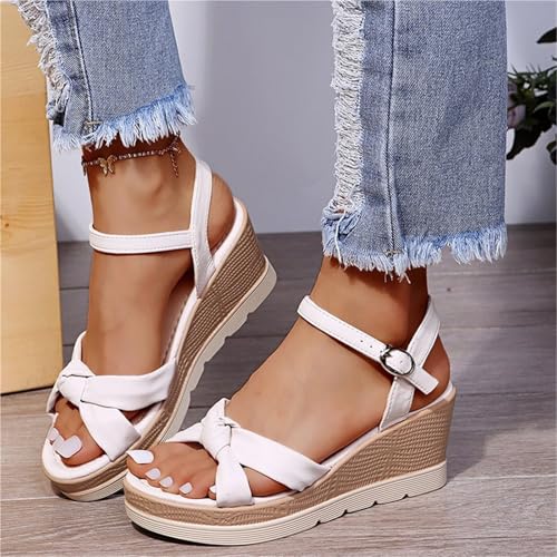 Comfortable Dressy Women'S Summer Fashion Platform Wedge Clasp Open Toed Sandals Ladies3