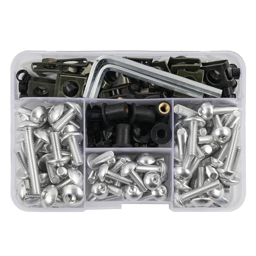 Kit completo de tornillos para parabrisas de moto para restaurar paneles sueltos 1