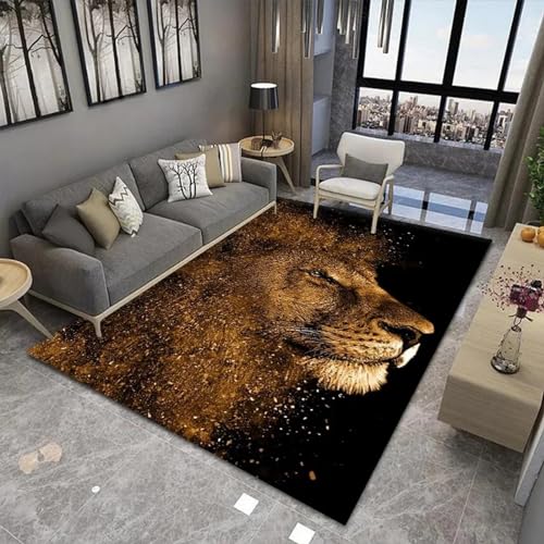 Generic - Tapis Douce, Moquette Décoratif De Style Moderne, Couverture Rampante pour Enfants, 3D Imprimer Tigre Léopard Lion Animal 80 X 160 Cm, The Rug pour Chambre Et Salon Ou Chambre d'enfants -0O7B7U1