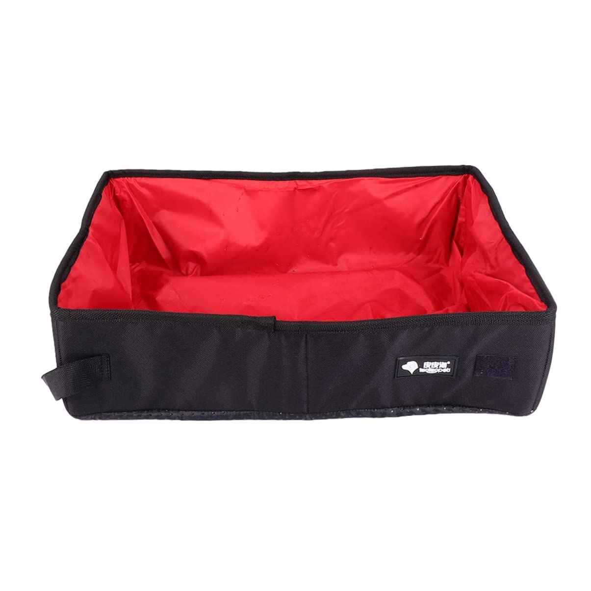 Yardwe Portable Cat Litter Box Oxford Cloth Cat Toilet Easy Clean for Kittens Red