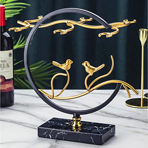 Soporte para botellas de vino de hierro para mesa miniatura 6