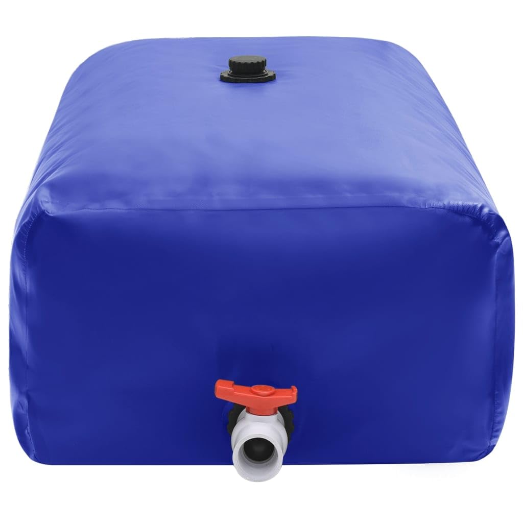 Faltbarer Wasserbehälter 1000 L mit Wasserhahn PVC für Garten Bewässerung Camping Outdoor Nutzung flexible Wasserkanister