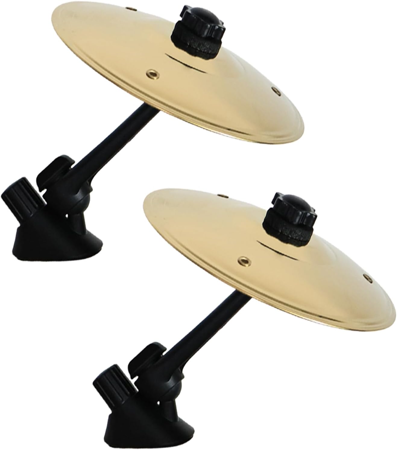 2 Pack Car Cymbal,Mini Crash Cymbal for Car Air Vent,Car Symbol Drum For Music Lovers,Gold gold 2 - Image 1 of 6