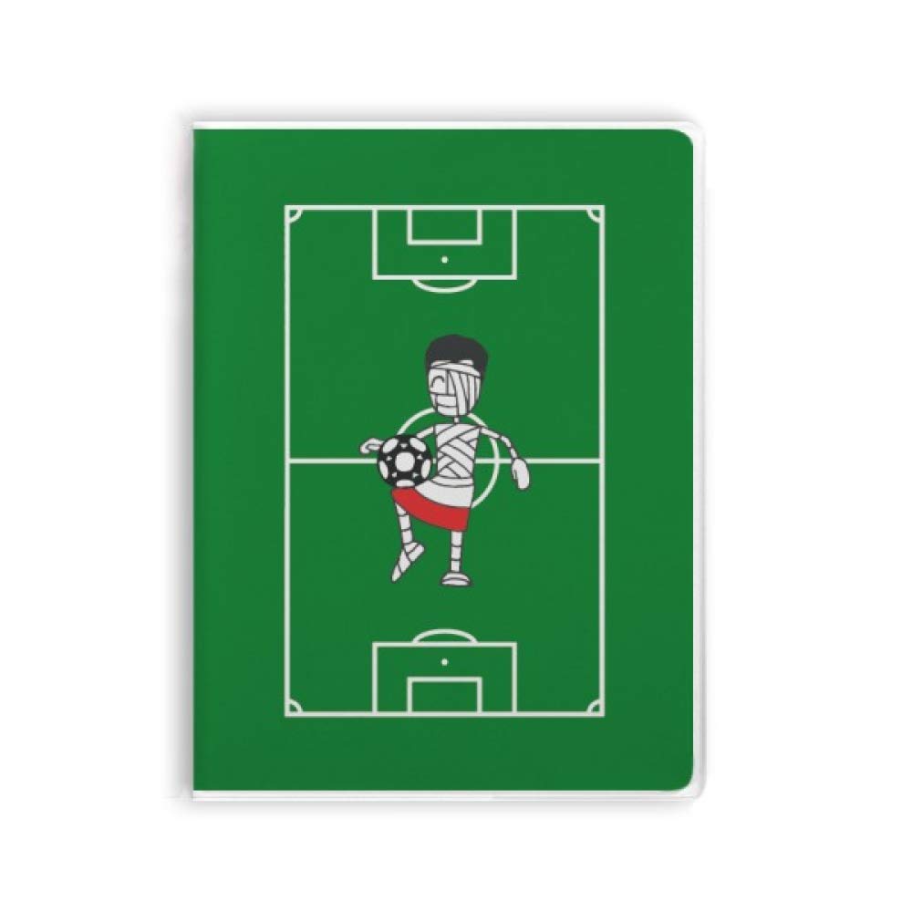 Cuaderno de fútbol polaco con tapa protectora de goma blanda 4