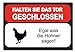 Produktbild Homeyourself Hochwertiges Metallschild 30 x 20 cm aus Alu Verbund Halten sie das Tor geschlossen egal was die Hühner Sagen Deko Schild Wandschild