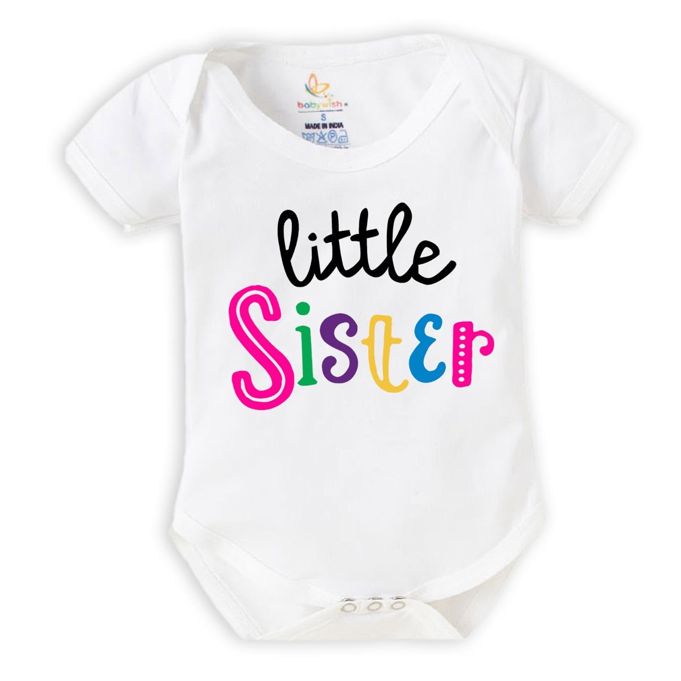 baby wish Raksha Bandhan Baby Unisex Bodysuits Newborn Romper & Boys Regular Wear T-Shirt and Romper Combo Brother And Sister Big Bro Lil Sis 1