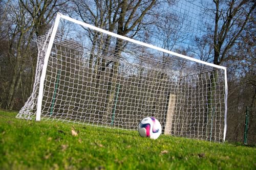 But de football avec filet de protection intégré anti-frappes perdues pour pelouse