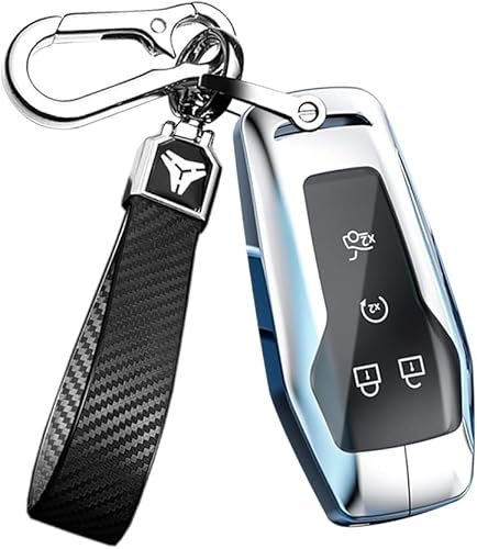 ontto Protector de llave de coche de 45 botones de metal para Ford F-150 Explorer Fusion Edge Taurus Mustang Control remoto de entrada sin llave