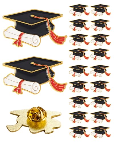 Image of Graduation Pins Bulk with Storage Bag for Class of 2026 Graduation Cap Diploma Enamel Pins for Backpack Hat Jackets Congrat Grads Gifts for Students Teachers Classmates 2026 Graduation Party Favors