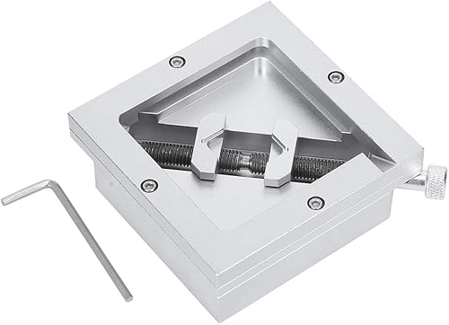 FTVOGUE HT-90 3.543x3.543 in BGA Reballing Station, kit de retrabajo de aleación de aluminio para chip BGA de 0.354-1.693 in, plantilla diagonal