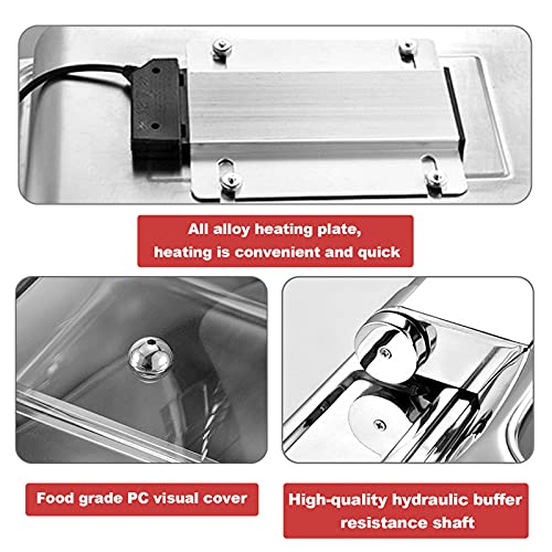 DBMGB Chafing Dish Warmhaltebehälter Buffetwärmer Speisewärmer, Warmhaltebehälter für Speisen, Warmhaltebehälter Essen… – Bild 6