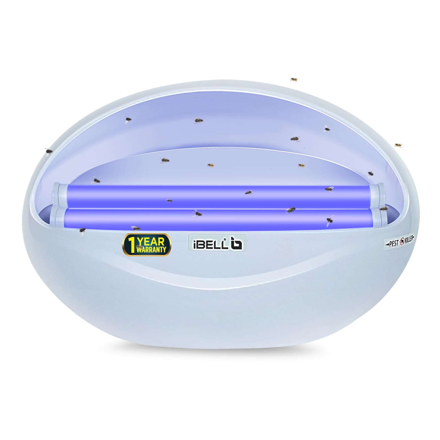 iBELL P200IK LED Fly Catcher & Insect Killer Machine with Sticky Trap, 20W, No Side Effects, Compact and Stylish Design for Home, Office and Restaurant (White)