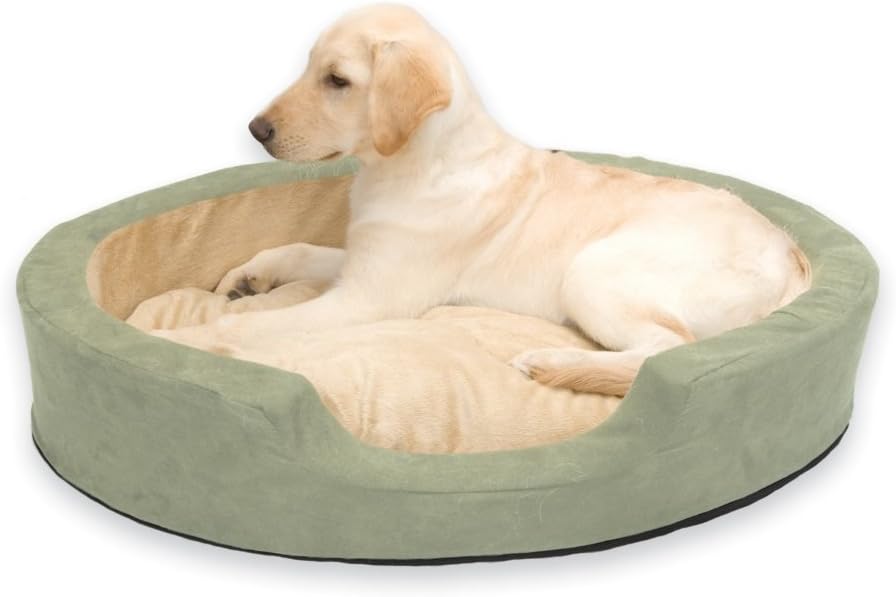 Snuggly Sleeper Heated Bolster Dog Bed Size: Large (31 L x 24 W)