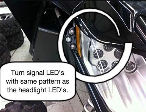 Ryco Moto UTV Turn Signal Assembly Kit | DIY Plug and Play Kit with 6 LEDs, Horn and Automotive Steering Column Switch | Fits Artic Cat/Textron Wildcat | 9101 Kit