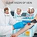 Vein Finder for IV Access–Portable LED Vein Viewer with Adjustable Brightness, Digital Display – Suitable for All Skin Tones, Nurses, Clinics & Home Use (Black)