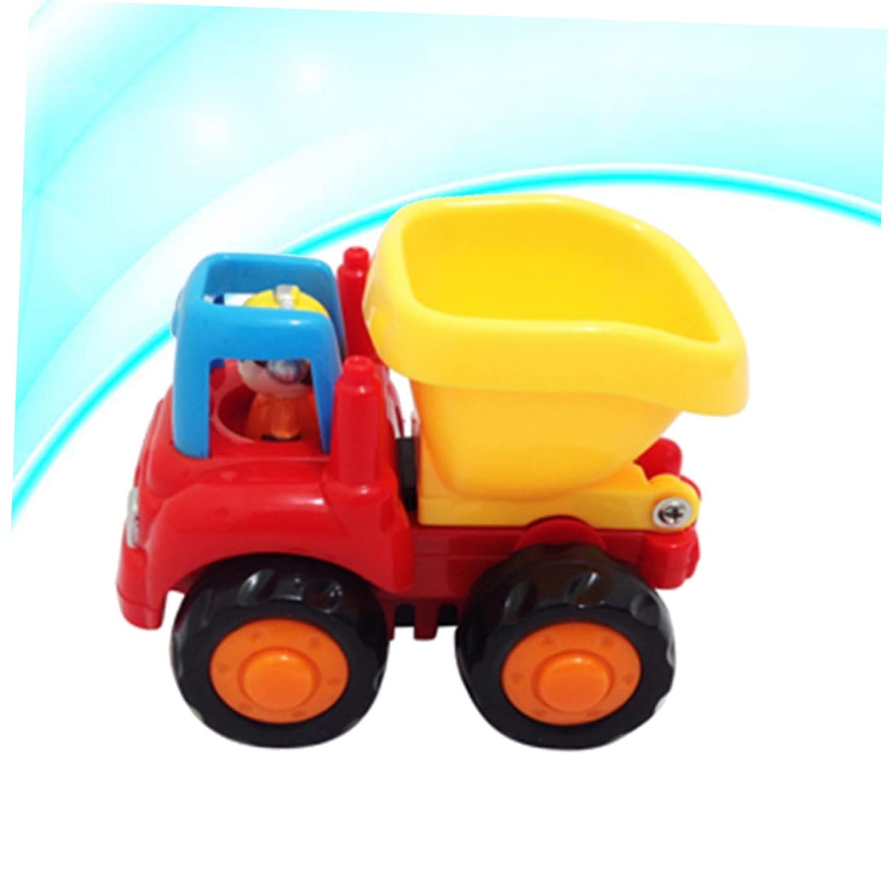 GARVALON Jouet Voiture à Friction en Plastique pour Garçon et Filles, Véhicule D'ingénierie Éducatif Fonction Pull Back and Go, pour Fête et Éveil des Bébés Plusieurs Styles