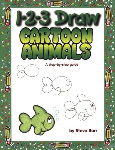 1-2-3 Draw Cartoon Animals