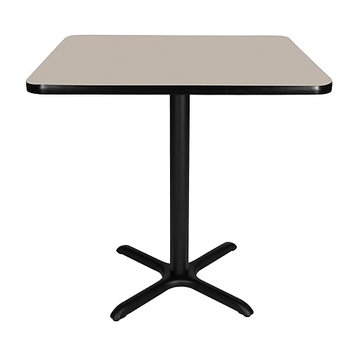 OEF Mesa de café, 36 pulgadas de altura, nebulosa grismarco negro