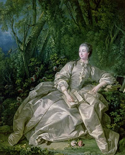 Tableau Madame De Pompadour pour habiller un grand mur vide salon ou chambre 60x90