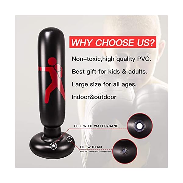 Inflatable-Kids-Punching-Bag-with-Stand-Kickboxing-Freestanding-Punching-Bags-for-KidsAdults-63-Portable-Weighted-Boxing-Punching-Bag-for-Practicing-Karate-Taekwondo-MMA-with-Training-Gloves Inflatable Kids Punching Bag with Stand, Kickboxing Freestanding Punching Bags for Kids&Adults, 63” Portable Weighted Boxing Punching Bag for Practicing Karate, Taekwondo, MMA (with Training Gloves).