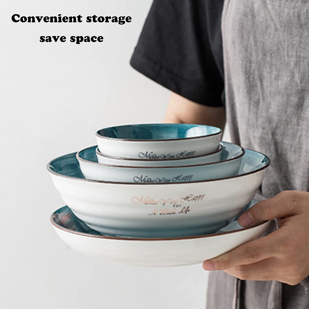 H3TF5J Ceramiczny zestaw zastawy stołowej, Zestaw ciemnozielonych płyt obiadowych, zastawa stołowa dla 6 osób, trwałe szkliste ceramiczne zastawa stołowa, kreatywne zastawa stołowa na bankiety domowe