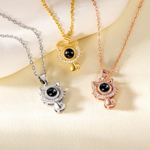 Collier photo projection chat le bijou mémoriel pour surmonter l'absence - 3