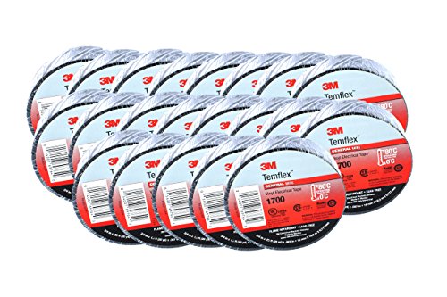 3M(TM) Temflex(TM) 1700 Economy Grade Vinyl Electrical Tape, 3/4 in x 60 ft (19 mm x 18,3 m) [25 PACK]