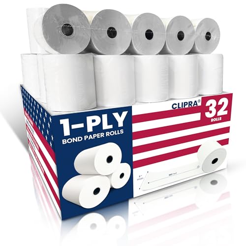 Image of (32 Rolls) Kitchen Printer Paper 3 inch x 150 Feet Receipt Paper Rolls