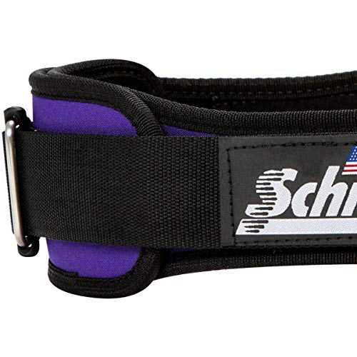 Schiek Sports Model 2004 Nylon 4 3/4" Weight Lifting Belt - Small - Purple #TOP2