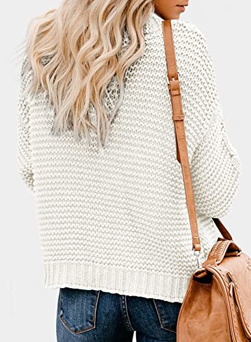 Dokotoo Womens Open Front Long Sleeve Chunky Knit Cardigan Sweaters Loose Outwear Coat3