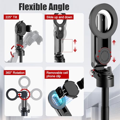 Mini trípode magnético para smartphone selfie 4 en 1 con Bluetooth 4