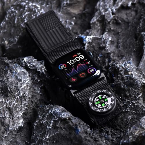 Brújula Micro SnapHook Tefeca para bandas con superficie de loop miniatura 5