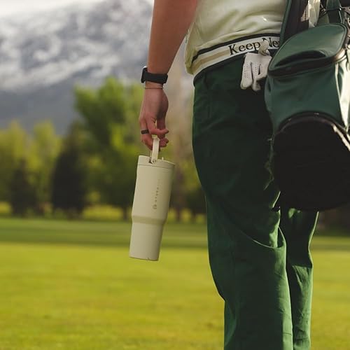 Miniatura 6 de HydroJug Sport Botella de acero inoxidable con popote, aislada al vacío, de 32 onzas, a prueba de fugas, diseño ergonómico, reutilizable, apta para