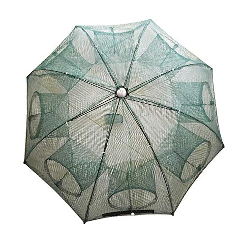 Portable Foldable 4/6/8/10/12/16 Holes Automatic Fishing Net Landing Net Trap Cast Dip Cage