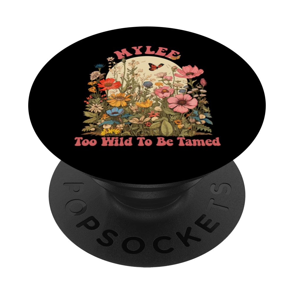 MYLEE Name Cute Retro Girls Wildflower MYLEE Name PopSockets Swappable  PopGrip