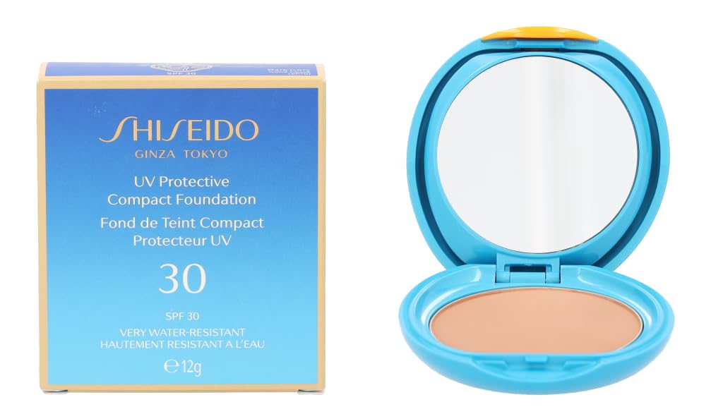 Shiseido Sun Protective Compact Foundation SPF 30 Unisex, Sonnenmakeup 12 G, Farbe: Dark Ivory, 1er Pack