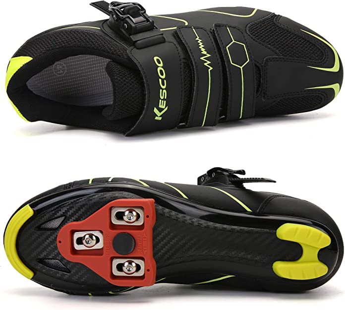 Image of Unisex Cycling Shoes Compatible with pelaton Indoor Road Bike Riding Shoes for Men and Women Delta Cleats Clip Outdoor Pedal