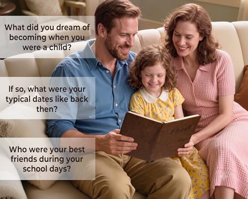 Best Fathers Day Gift for Dad from Daughter Son - Dad I Want to Know Your Life Story Leather Journal (Hardcover) - Guided Legacy Journal to Share His Life Story - Ideal Gifts for Dads Birthday - Image 5