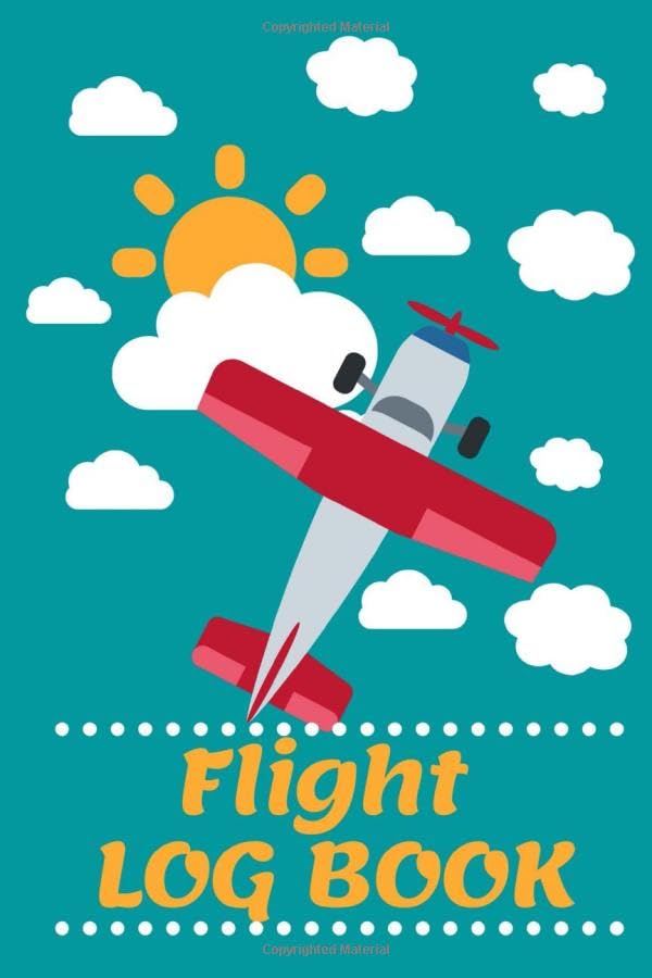 Flight Log Book for kids record | Writing | Doodling |: My Flight...