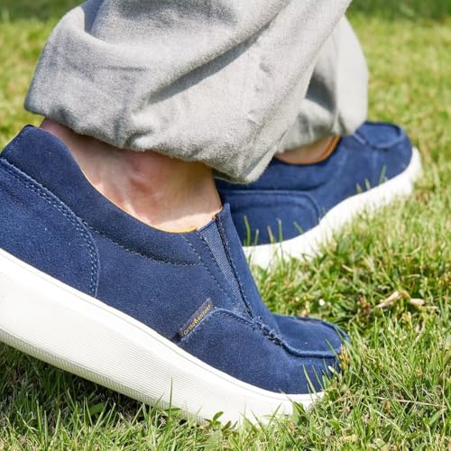 Image of OrthoComfoot Men's Orthopedic Slip-Ons Shoes, Light-Weight Arch Support Walking Loafers with Anti Slip Sole, Comfortable Casual Slip on Shoes for Foot and Heel Pain Relief