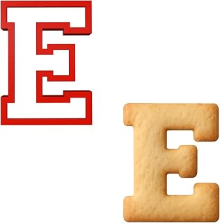 Mighty Gadget 3 inches Varsity Letters Cookie Cutters (E)