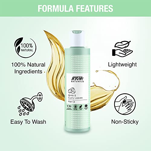 Nykaa Naturals Amla & Curry Leaves Hair Oil #TOP2