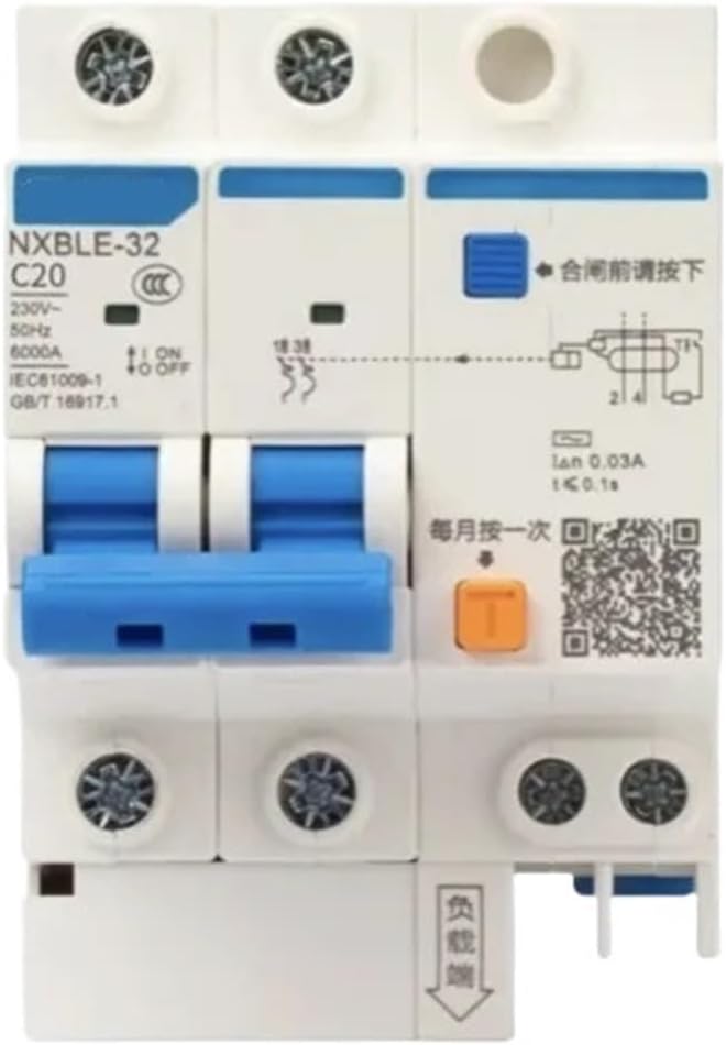 Air Switch with Leakage Protection Circuit Breaker, Household Leakage Protection NXBLE-32 2P C10 16A 20A 63A Switch(10A)