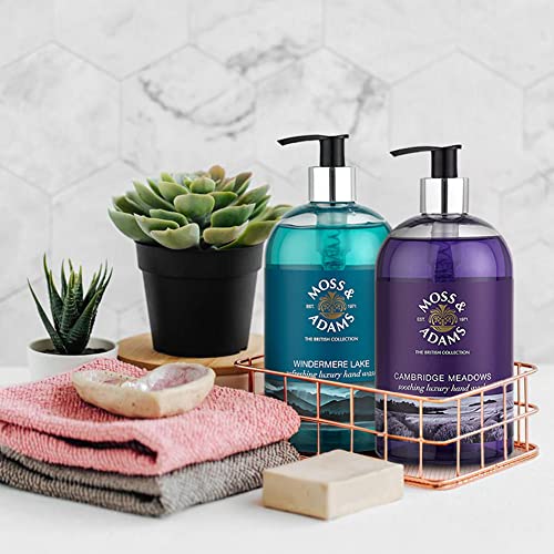 Image of Moss & Adams Germ Protection Refreshing Luxury Hand Wash - 500ml (Pack of 2) | Smart Living Product (Cambridge Meadows And Windermere Lake(COMBO))