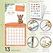 Woodamore Baby Calendar First Year With Stickers - Baby First Year Memory Book, Baby Milestone Calendar, 1st Year Tracker, Baby's First Year Book Keepsake For Newborn Baby Girl Or Boy