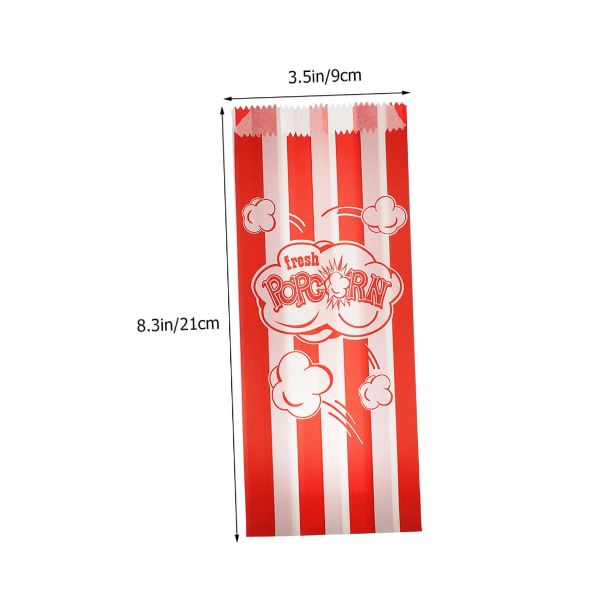Healeved 10 Sätze Popcorn-verpackungsbeutel Popcorntüten Für Partys Schokoladen-popcorn Kerne Kinderparty Mitgebsel Party Sachen Popcorn-behälter-filmabend Snackbeutel Papier 100 Stück * 10