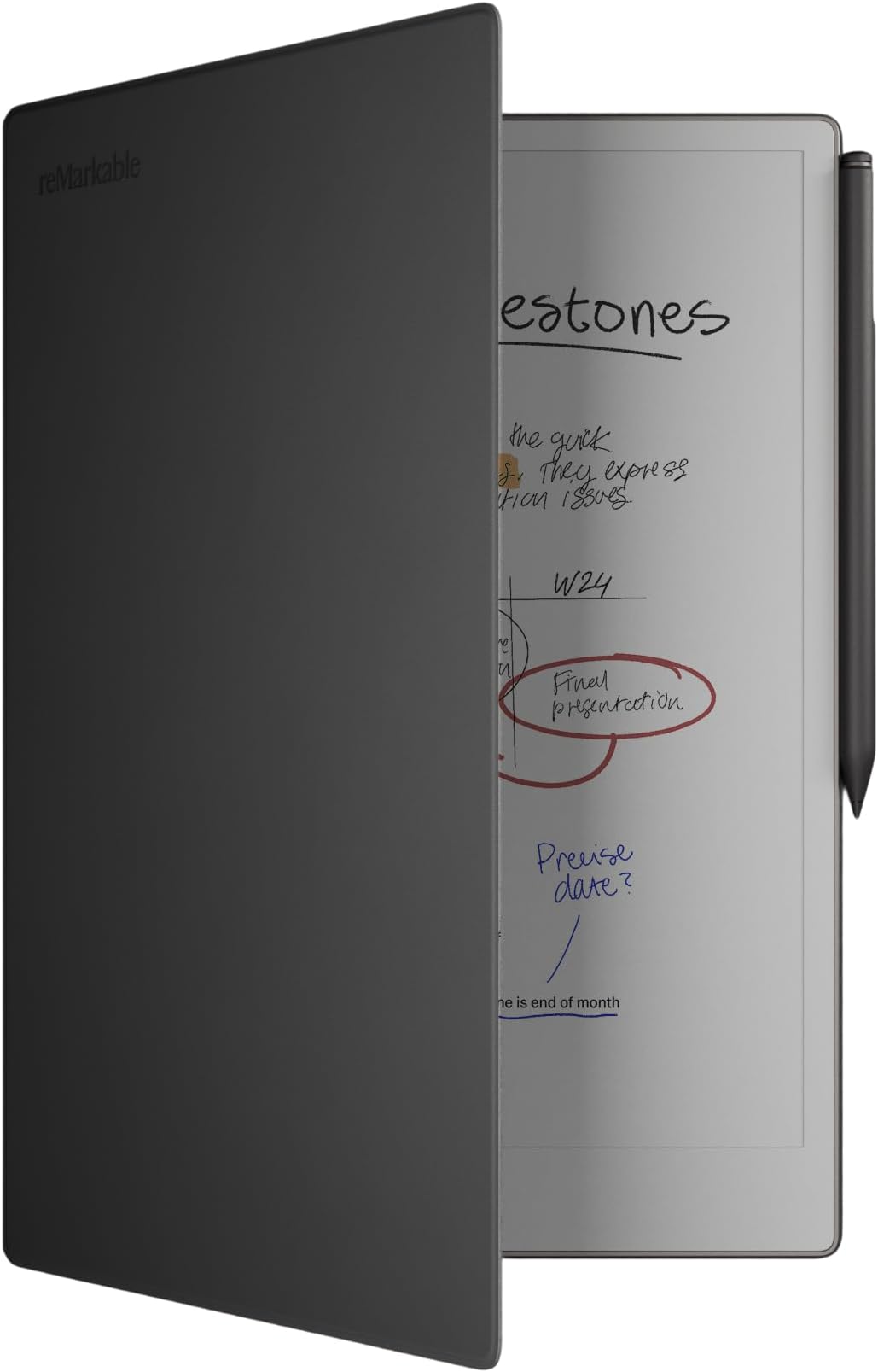 Book Folio | Leather Case for Paper Pro | Black