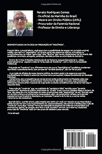 DESMISTIFICANDO A FALÁCIA DA PRESUNÇÃO DE “INOCÊNCIA” (Portuguese Edition)